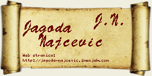 Jagoda Najčević vizit kartica